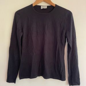 Neiman Marcus black Cashmere long sleeve sweater Size small